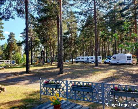 Camping with empty camp-place in the season.