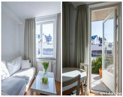 Liten lägenhet med balkong, Visby innerstad