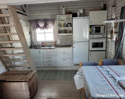 Stuga med sjönära läge