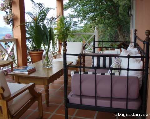 Vacker villa på liten ö i Caribbean