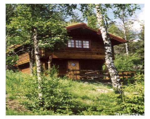 Wooden cottage at the mountain of Kynnefjäll