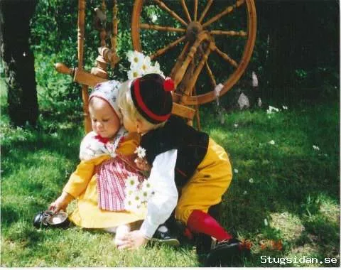 Fina timmerstugor på Åmåsängsgården i Mora