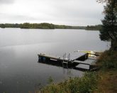 Lake house with own bridge