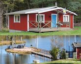Stuga vid liten sj, Bastu Fiske